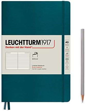 Leuchtturm1917 - Средна А5 владееше со мекиот тетратка - 123 нумерирани страници