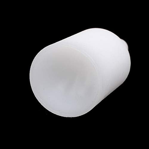 X-Dree 17mm најлон сферична глава Jade мониста, мелење на ротационата алатка бела 2 парчиња (Granos de Jade Esféricos de Nilón de 17 mm que muelen
