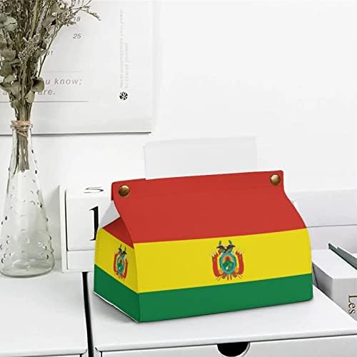 Боливија Знаме Ткиво Кутија Покрие Лицето Хартија Организатор Случај Држач Салфетка Диспензерот Десктоп Декоративни За Дома Ресторан Бања Суета