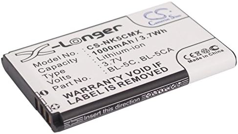 Камерон Сино Нова замена за батерија за Gogroove Sonawave Portable Sounder P / N: 1000mAh / 3,70Wh Li-Ion