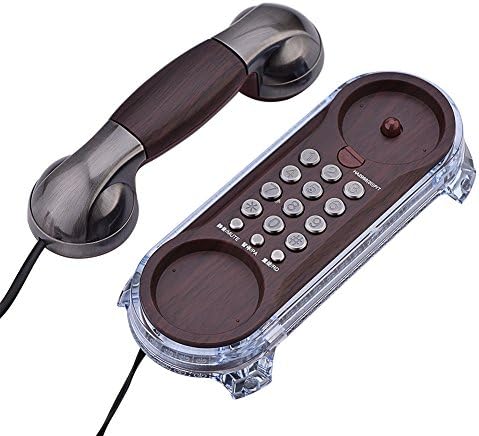 Bewinner Fashion Antique телефони - Телефон за гроздобер стил со сино задно осветлување - ергономски дизајн - Совршена декорација на работната