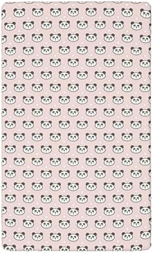 Поставен лист за креветчиња со теми од панда, стандарден сад за садови за кревет