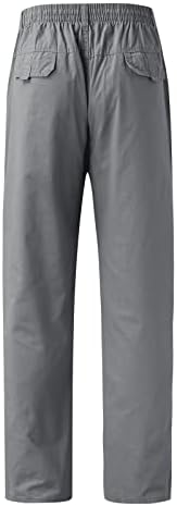 Товарни панталони за мажи ситни обични лабави плус големина џебни џебови еластични панталони панталони панталони машки џемпери