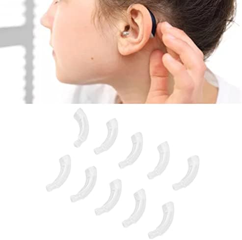 10 парчиња замена на кука за уво, професионално слушно помагало за слушање на увото за уво за звучно слушно помагало