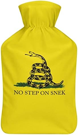 Ниту еден чекор на SNEK знамето шише со топла вода со мека покривка вреќа за топла вода за рачни нозе на вратот на вратот потопло