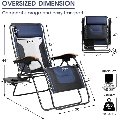 Портал нула гравитациони столици сет од 2, гравитационен стол со поставено седиште за возрасни, преклопување на нулта гравитација