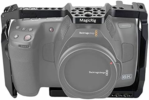MagicRig BMPCC 6K Pro Cage со железница на НАТО само за BlackMagic Design Pocket Camema Camera 6K Pro / 6K G2