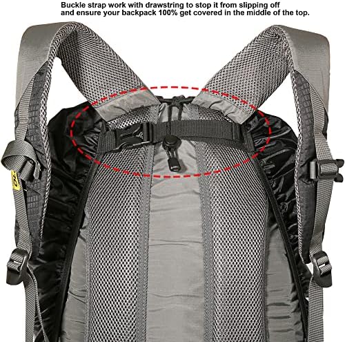 Водоотпорен ранец на ранец на Евотопф со дупки за одвод и безбедносна рефлексивна лента за кампување, пешачење, патување, велосипедизам, патување, 15-80L