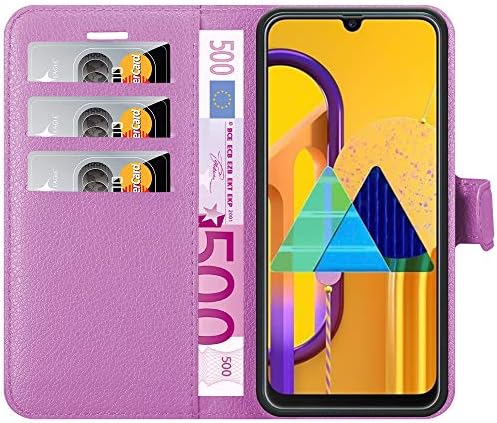 Кадорабо Книга Случај Компатибилен Со Samsung Galaxy M21 Во Пастелно Виолетова - Со Магнетно Затворање, Стојат Функција И Картичка