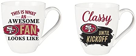 Тимски Спортови Америка сан Франциско 49ерс, Керамички Куп О ' Јава 17оз Подарок Сет