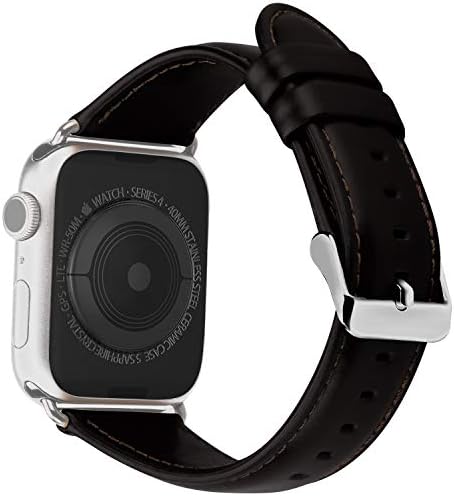 Аладрс Вистинска Кожна Лента Компатибилна за Apple Watch Band 41mm 40mm 38mm, Замена Нараквица За Iwatch Серија 8 7 Серија 6 5 4, SE