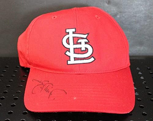 Jimим Едмондс потпиша CardInlas Hat Autograph Auto PSA/DNA AL77838 - Автограмирани капи