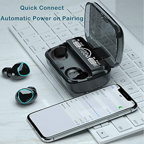 Безжични ушни уши Bluetooth 5.1 слушалки за ZTE Blade X1 5G во слушалки за уво Вистински стерео спортови водоотпорни/потполни слушалки