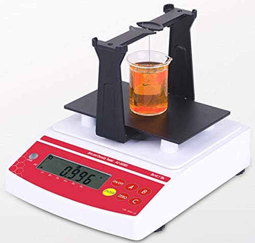 MXBAHOHENGENG Electronic Densimeter Gravemeter Тестичка течна специфична мерач на густина на гравитација за сок кафе пиво сок од домат сок од 0,01% 0,001 ° Bé 0.01-100,00% 0.0001g/cm3