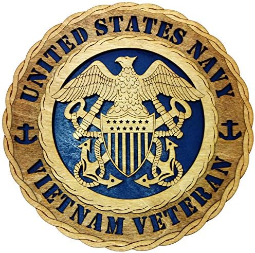 Морнарица Виетнам Ветеран Воени Вооружени Сили Декоративен Сопствен Ласер Тродимензионална Дрвена Ѕидна Плоча