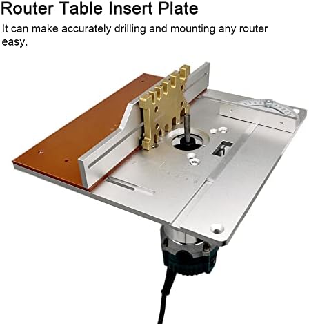 KKNOON рутер табела вметнете плоча Алуминиумска легура Алуминиум за мелење на дрво за мелење табла за гравура за време
