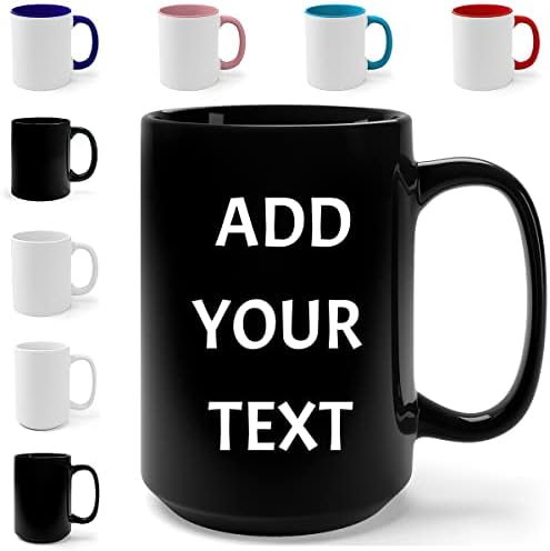 Прилагодени чаши со зборови Персонализирани чаши со текстуална кригла со кафе со порака креирајте своја кригла дизајн своја кригла кафе