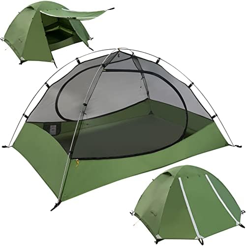 Clostnature лесен шатор за ранци - 3 сезони ултралејт водоотпорен шатор за кампување, шатор со голема големина за семејство, на отворено, пешачење