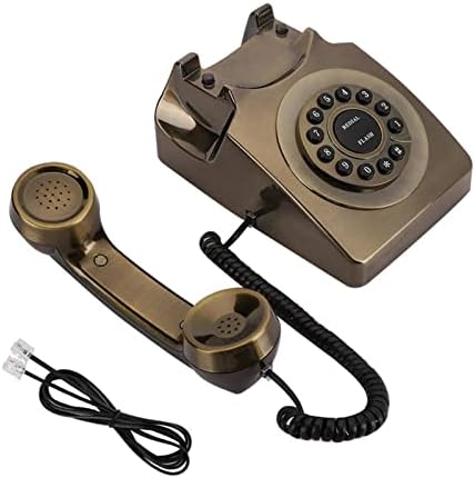 ЕДОСА Десктоп повикувач домашен канцелариски телефон Антички телефонски антички бронзени телефонски фиксни телефонски телефон