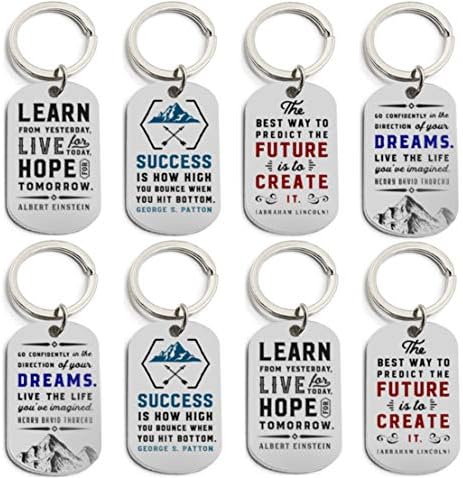 Мотивациони Приврзоци За Клучеви Со Инспиративни Цитати - Големопродажни Клучеви За Корпоративни Канцелариски Подароци, Ви Благодариме Подароци