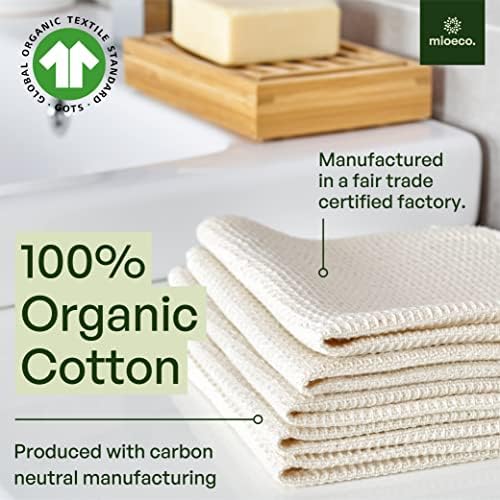 миоеко 20 Пакувајте Хартиени Крпи За Повеќекратна Употреба Супер Абсорбента-Перење-Природни Хартиени Крпи-Алтернатива Од Органски