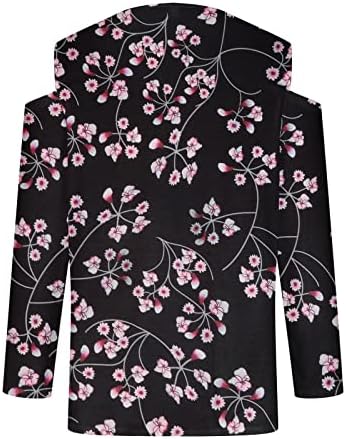 Зимска Блуза Женска Мода Обичен Патент Тркалезен Врат Неправилни Шарени Геометриски Врвови За Печатење Генерички