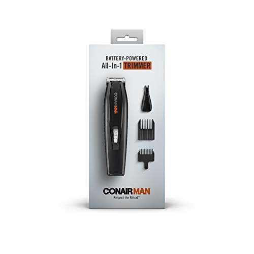 Conairman All-in-1 мустаќи и тример за брада за мажи, комплет за чешлање на батерии