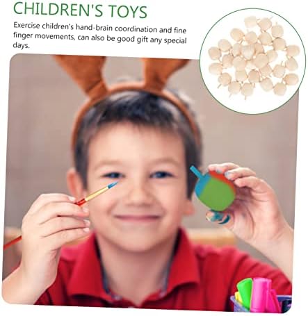 Нолитој 120 парчиња дрвени DIY украси занаети Rayan Toys For Dids Fore Toys People Phake Command Dol DIY играчки за мали деца Недовршени