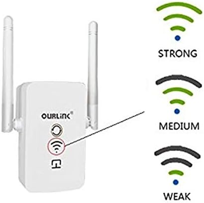1200Mbps WiFi Range Extender OurLink AC1200 AC1200 AC1200 Повторувач на сигнал, додадете покритие до 1500 кв.м. Во вашата куќа, проширете