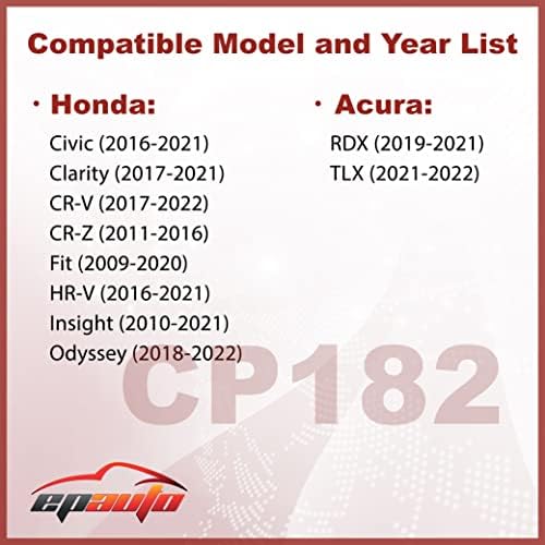 Замена на Epauto CP182 за филтерот за воздух во кабината Honda Premium вклучува активиран јаглерод