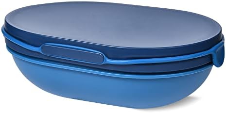 HipbrandFective Bento Bunch Box за деца и возрасни, протеклирани контејнери за ручек БПА бесплатна машина за миење садови и замрзнувач безбеден