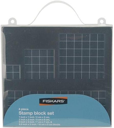Fiskars 01-000068J Clear Pamp Block Set, 4 парче
