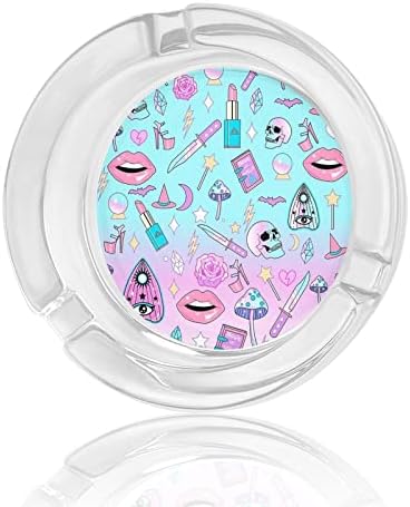 Girly Pastel Witch Comphate Comphate Cygreette Ashtrays Round Sude Showder Spoder Pish Train за дома хотелска маса врвна декорација