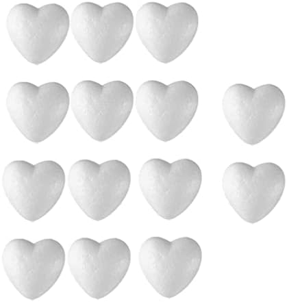 Анголиско срце обликува занаетчиски топчиња од пена 14 парчиња во форма на пена во форма на пена Полистиренска пена топка за DIY уметности занаетчиски украси свадба ?