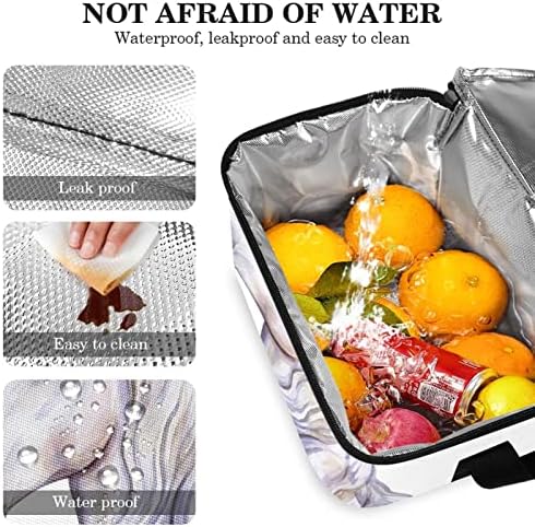 Еднорог торба за испорака на бела храна, изолирана торба за намирници | Двоен патент