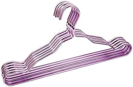WSZJJ 10 парчиња метални закачалки за облека куки за домашна алуминиумска легура против лизгање на решетката за сушење, задебелување