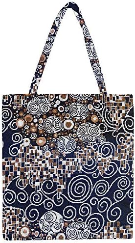 Signare Tapestry за еднократна употреба на намирници Еко-пријателски шопинг торба со торба со бакнеж на Густав Климт