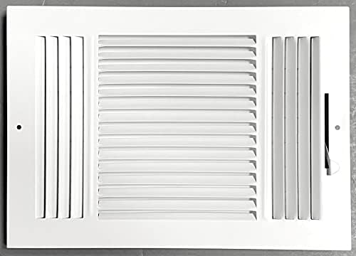 12 x 8 3 -насочен печат на челик за личен таван/Регистар на снабдување со воздух - Покрив за отвор - вистинска надворешна димензија
