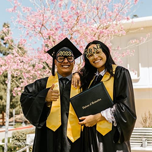 Очили 2023 Очили за дипломирање - Класа од 12 парчиња од 2023 година, за очила за забава на степени за забави за украси за дипломирање