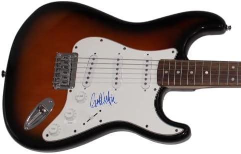 Гери Кларк rуниор потпиша автограм со целосна големина Fender Stratocaster Electric Guitar D W/James Spence JSA Автентикација - Не грижете се повеќе, 110, Блак и Блу, Приказната за Сони Бој Сли?