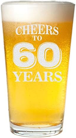 Верако Навива На 60 Години Шеесеттите Години Роденденски Подарок За Него Нејзините Шеесет И Прекрасни Пиво Пиво Стакло