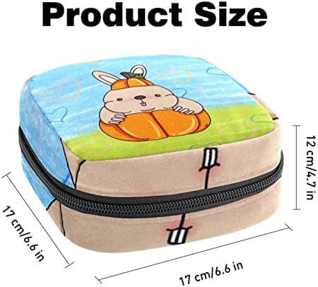 Оријукан санитарна торба за складирање на салфетка, преносна менструална подлога вреќи со патенти, торбичка за складирање на тампон за жени
