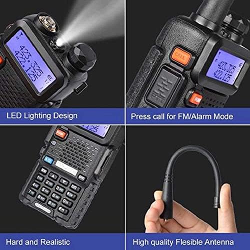 Baofeng UV-5R Двонасочен радио двоен бенд 144-148/420-450MHz Walkie Talkie 1800mAh Li-Ion батерија