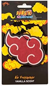 Наруто Акацуки Симбол за црвен дожд Облак, висечки автомобил освежувач на воздухот | Се одликува со двострана печатење на загрозниот симбол на црвен облак | Миризба