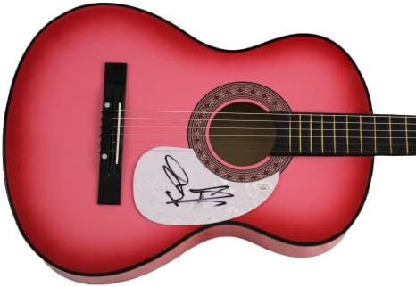 Maddie & Tae потпишаа автограм со целосна големина розова акустична гитара w/James Spence автентикација JSA COA - Суперerstвезда во земјата