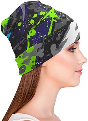 Апстрактните черепи на баикутуан се распрскуваат печати за печатење на гравчиња за мажи со жени со дизајни череп капа