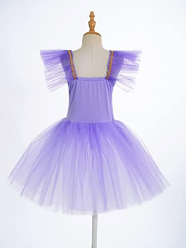 Девојки Девојки Девојки Спагети ленти за раменици Балетски танцување леотарди мраз лизгање туту фустан балерина костум облека облеки