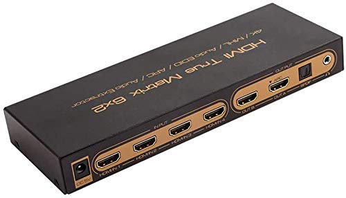 6х2 HDMI Матрица ПИП 1.4 V 4K2K 3D АУДИО ЕДИД/ARC/Аудио Екстрактор 5.1 CH Прекинувач Сплитер 6 Влез 2 Излез Конвертор ЗА HDTV 06M1