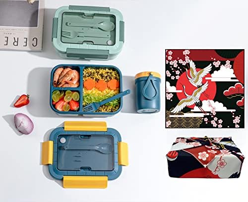 Јапонски Бенто Завиткување Крпа Сакура Кран Печатење Шамиче Бенто Ручек Бандана Покритие Торба Подарок Кутија Пакување Крпа За Дома Отворено Пикник