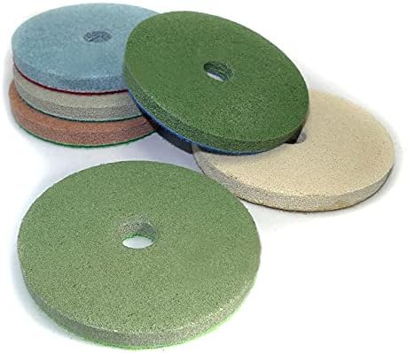 7 парчиња/лот 5 инчи влошки за полирање на сунѓер 125 мм професионален дијамантски сунѓер за мелење диск за мермер гранит камен од